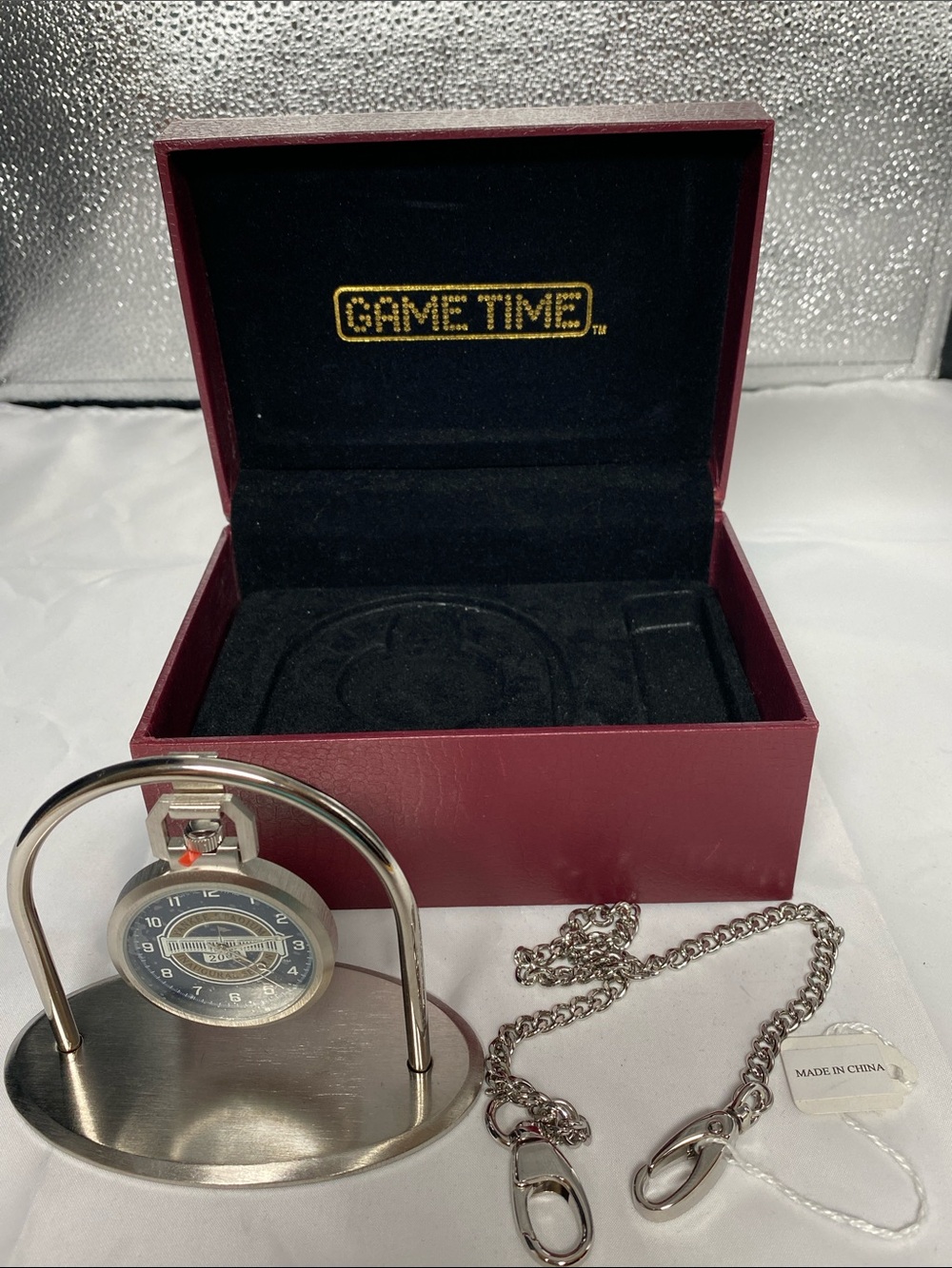 Game Time NY Yankees 2009 Pocket Watch Limited Edition 388/1000 New Unused